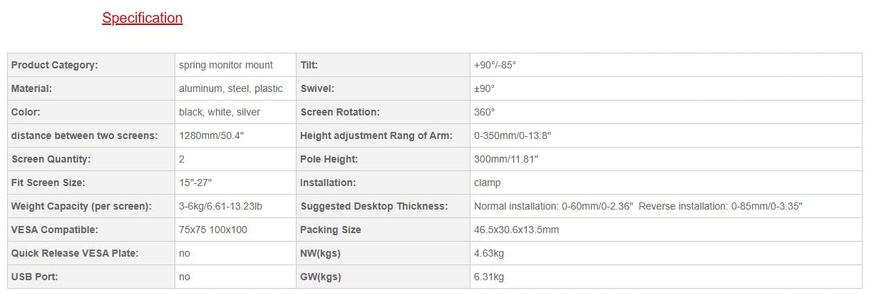 MONITOR ROBOTIC ARM MonCare SMC-VS124