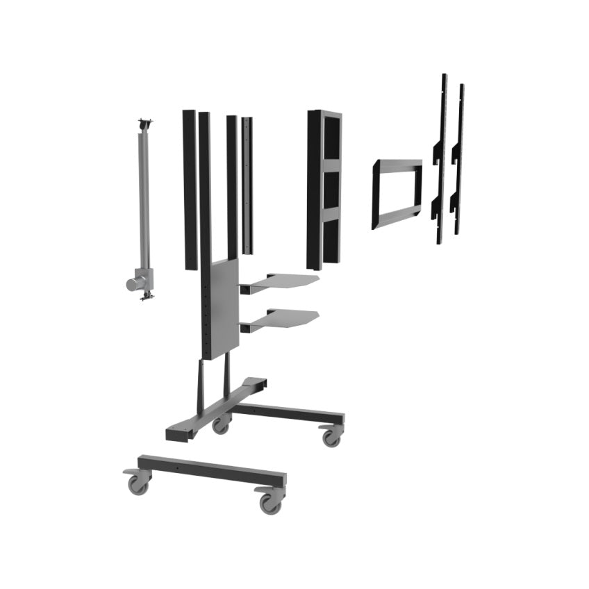 2 IN 1 Motorized Height adjustable TV stand